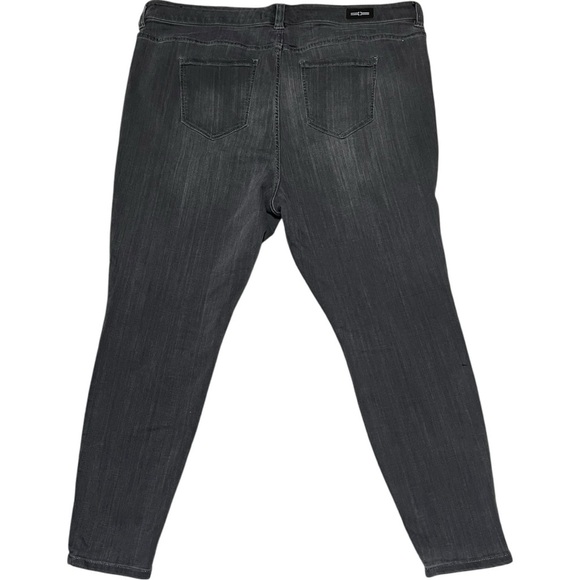 Liverpool The Ankle Skinny Pants Smoke Gray Stretch HighRise Plus-Size Curvy-Fit - Picture 2 of 12
